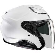 Hjc F31 Solid Pearl White Motorcycle Jet Helmet