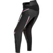 Ixon Lady Leather Trousers Model Trinity Black White Fuchsia