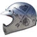 Integral Motorcycle Helmet Custom Premier MX NX SILVER CHROMED