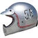 Integral Motorcycle Helmet Custom Premier MX FL CHROMED Silver