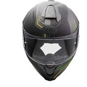 Premier Integral Motorcycle Helmet HYPER BP6 BM Matt Black Green