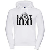 Black Cafe London 2.0 Sweatshirt With Black White Printed Hood