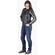 Ixs LD STRIPE Black Leather Woman Motorcycle Jacket