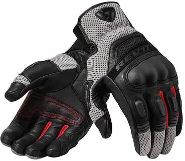 Rev'it DIRT 3 Black Leather Motorcycle мотоперчатки
