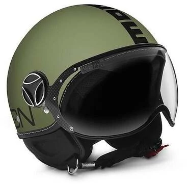 Motorcycle Мотошлем Jet Momo Design figther Classic Military Green