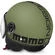 Motorcycle Helmet Jet Momo Design figther Classic Military Green