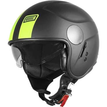 SIERRA BASIC Jet Motorcycle Мотошлем Black Yellow Fluo