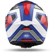 Integral Motorcycle Helmet in Airoh Fiber ST 501 Square Blue Red Glossy