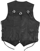 Genuine Leather Motorcycle Vest Custom In Model A-Pro Gambler