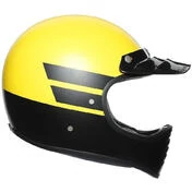 Integral Motorcycle Helmet Custom AGV Legend X101 Multi DUST Matt Yellow Black