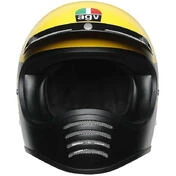 Integral Motorcycle Helmet Custom AGV Legend X101 Multi DUST Matt Yellow Black