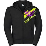 Berik 2.0 Hooded Sweatshirt FC Dual Zip 02 Printed With Yellow Fluo Purple Logo
