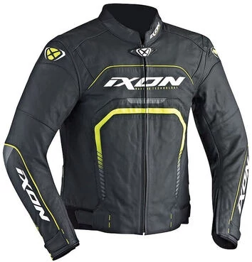 Moto Leather мотокуртка Ixon FIGHTER Black Yellow White