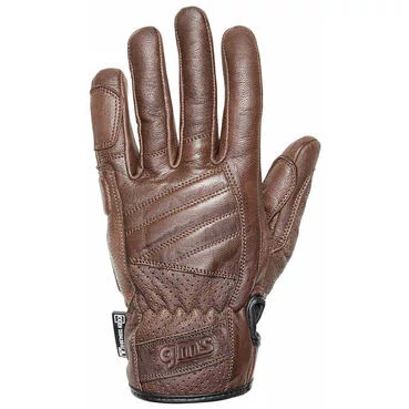 Gms FLORIDA Brown Custom Leather Motorcycle мотоперчатки