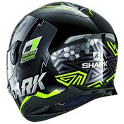 SHARK Skwal 2.2 Noxxys Full Face Helmet Black Yellow Silver