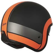 Motorcycle Мотошлем Jet Custom Origin SPRINT RECORD Matt Orange Black