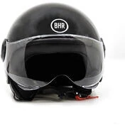 Bhr 835 Special Black Metallic Jet Motorcycle Мотошлем