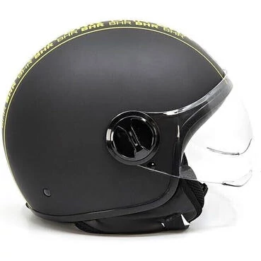 Bhr 835 Special Cool Black Motorcycle Jet Мотошлем
