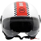 Bhr 835 Special Rush White Red Motorcycle Jet Мотошлем