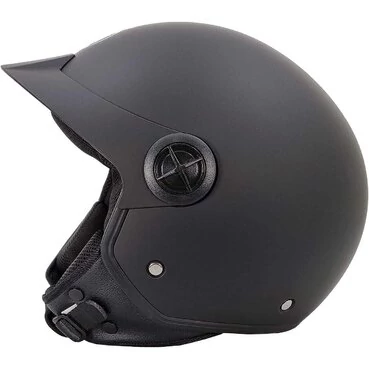 Bhr 833 Peak Matt Black Motorcycle Jet Мотошлем