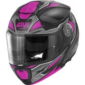 Modular Motorcycle Мотошлем P / J Givi X.27 SECTOR LADY Black Titanium Fuchsia