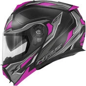 Modular Motorcycle Мотошлем P / J Givi X.27 SECTOR LADY Black Titanium Fuchsia