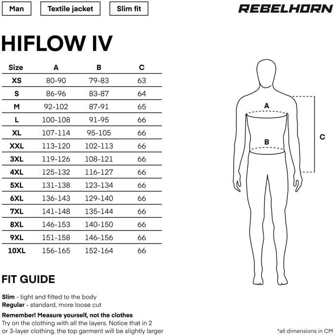 Rebelhorn HIFLOW IV Motorcycle мотокуртка Black Silver Fluo Yellow