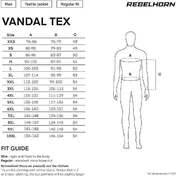 Rebelhorn VANDAL Fabric Motorcycle мотокуртка Black White