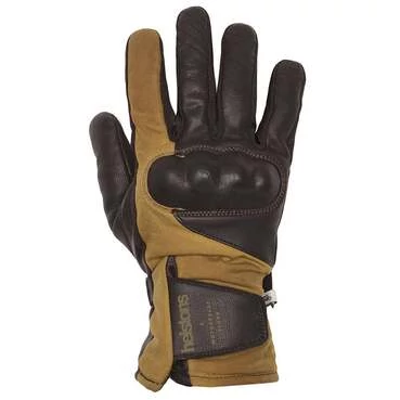 Helstons Curtis Hiver Britwax мотоперчатки Brown Коричневый