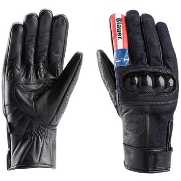 Blauer Combo Carbon Denim USA Leather мотоперчатки
