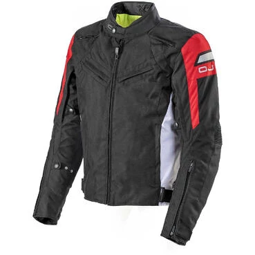 Motorcycle мотокуртка in OJ MOOD Black Red White Fabric