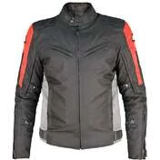 Motorcycle мотокуртка in OJ MOOD Black Red White Fabric