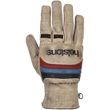 Helstons Mora мотоперчатки Beige Blue Red Бежевый
