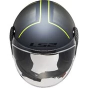 Ls2 OF558 SPHERE LUX 2 FIRM Matt Black Titanium Motorcycle Jet Мотошлем