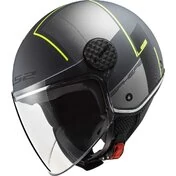 Ls2 OF558 SPHERE LUX 2 FIRM Matt Black Titanium Motorcycle Jet Мотошлем