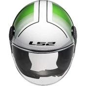 Jet Motorcycle Мотошлем Ls2 OF558 SPHERE LUX 2 FIRM White Green Red