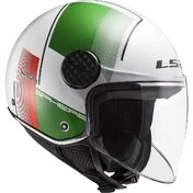 Jet Motorcycle Мотошлем Ls2 OF558 SPHERE LUX 2 FIRM White Green Red