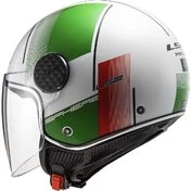 Jet Motorcycle Мотошлем Ls2 OF558 SPHERE LUX 2 FIRM White Green Red