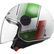 Jet Motorcycle Мотошлем Ls2 OF558 SPHERE LUX 2 FIRM White Green Red