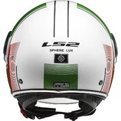 Jet Motorcycle Мотошлем Ls2 OF558 SPHERE LUX 2 FIRM White Green Red