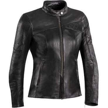 Ixon CRANKY LADY Black Custom Leather Motorcycle мотокуртка