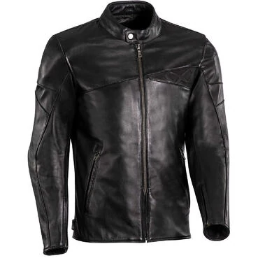 Ixon CRANKY Black Custom Leather Motorcycle мотокуртка