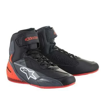 Alpinestars Faster 3 мотоботы Black Grey Red Fluo Красный