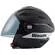 Motorcycle Мотошлем Jet Blauer HT Brat Matt Black White