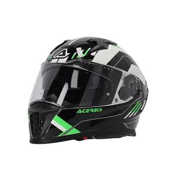 Acerbis X-way Graphic Мотошлем Black Green Зеленый