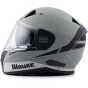 Blauer NF01 Naca Full Face Motorcycle Мотошлем Double Graphic визор A Gray Black