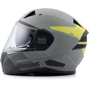 Blauer NF01 Naca Full Face Motorcycle Мотошлем Double Graphic визор B Anthracite Yellow
