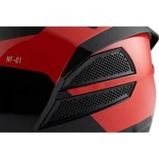 Blauer NF01 Naca Full Face Motorcycle Мотошлем Double Graphic визор B Red Black