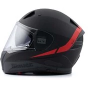 Blauer NF01 Naca Full Face Motorcycle Мотошлем Double Graphic визор A Black Red