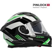 ACERBIS X-WAY GRAPHIC Full Face Motorcycle Мотошлем Black Green